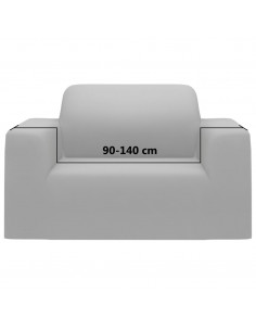 Fodera Elasticizzata per Divano in Jersey di Poliestere Grigio 2