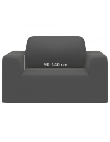 Fodera Elasticizzata per Divano Jersey di Poliestere Antracite
