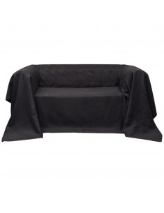 Fodera per Divano in Micro-Camoscio Antracite 270 x 350 cm