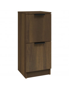 Credenza Rovere Marrone 30x30x70 cm in Legno Multistrato 2