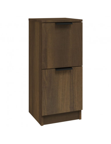 Credenza Rovere Marrone 30x30x70 cm in Legno Multistrato