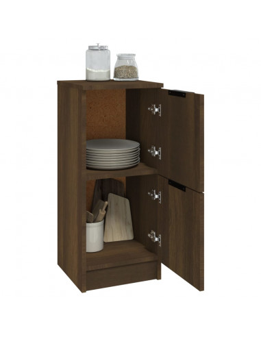 Credenza Rovere Marrone 30x30x70 cm in Legno Multistrato