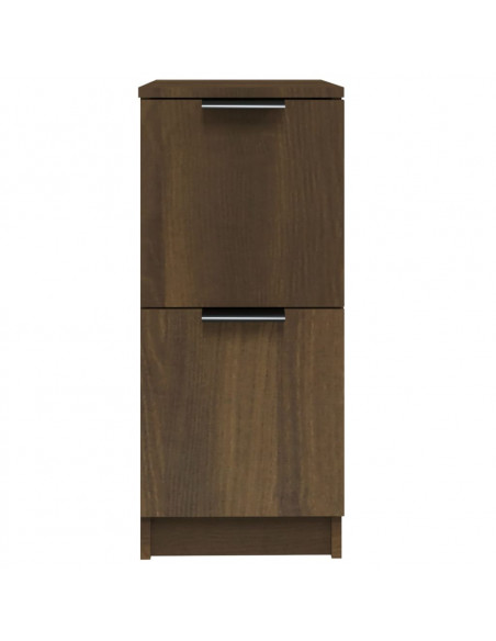 Credenza Rovere Marrone 30x30x70 cm in Legno Multistrato