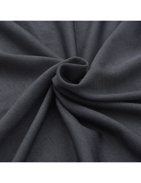 Fodere Elasticizzate per Tavolo 2 pz 243x76x74 cm Antracite