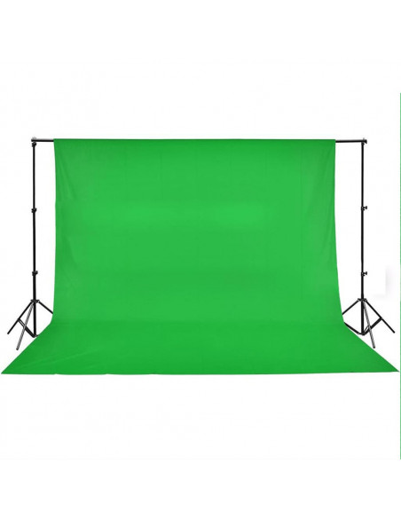 Fondale in Cotone Verde 500x300 cm per Croma Key