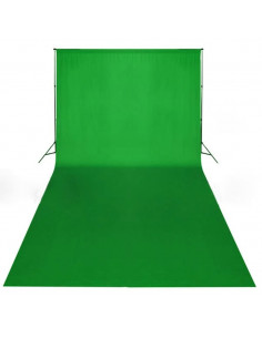 Fondale in Cotone Verde 600x300 cm per Croma Key 2