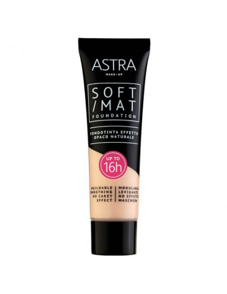 Fondotinta Astra Soft Mat Foundation 01 Cloud