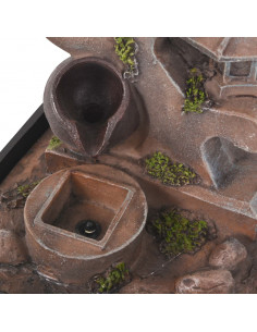 Fontana da Interni con Luce a LED in Poliresina