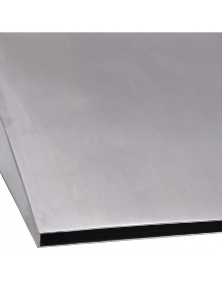 Fontana per Piscina Argento 45x9x26 cm in Acciaio Inox