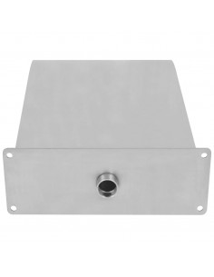 Fontana per Piscina in Acciaio Inossidabile 45x30x65 cm Argento