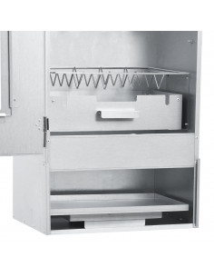 Forno Affumicatore BBQ con Tavolino in Acciaio Zincato 2