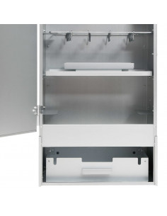Forno Affumicatore BBQ Trucioli Legno 44,5x29x83cm Acciaio Inox 2