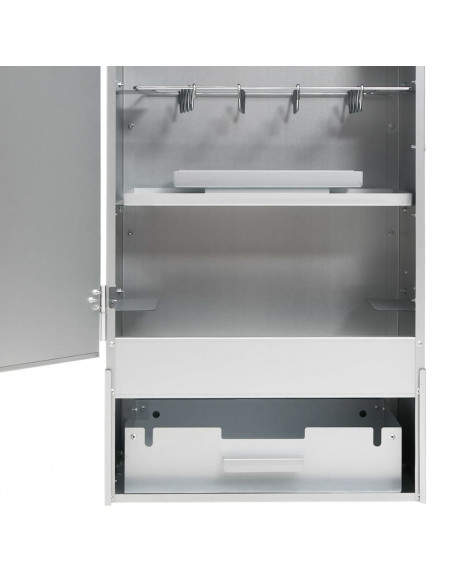 Forno Affumicatore BBQ Trucioli Legno 44,5x29x83cm Acciaio Inox