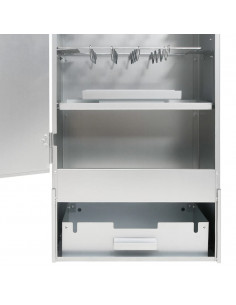 Forno Affumicatore Trucioli Legno 44,5x29x110cm in Acciaio Inox 2