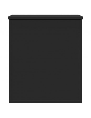 Contenitore Portaoggetti Nero 40x42x46 cm Legno Multistrato