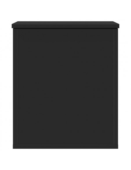 Contenitore Portaoggetti Nero 40x42x46 cm Legno Multistrato