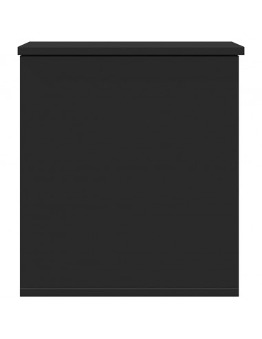Contenitore Portaoggetti Nero 40x42x46 cm Legno Multistrato