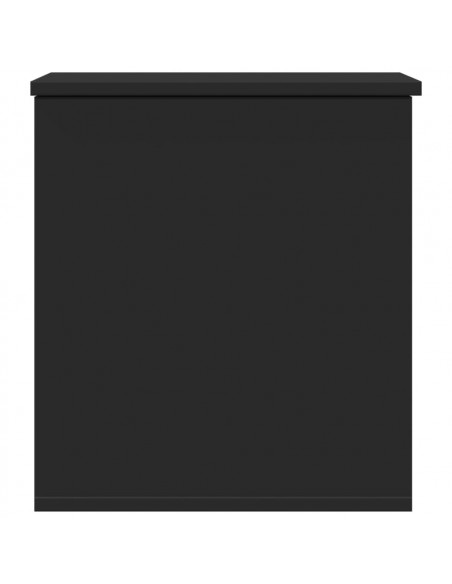 Contenitore Portaoggetti Nero 40x42x46 cm Legno Multistrato