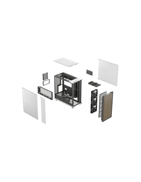 FRACTAL CASE TOWER NORTH XL CHALK WHITE