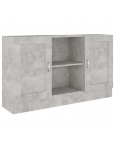 Credenza Grigio Cemento 120x30,5x70 cm in Legno Multistrato 2