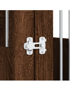 Gabbia Cani Arredamento Rovere Marrone 64,5x80x71cm Multistrato 2