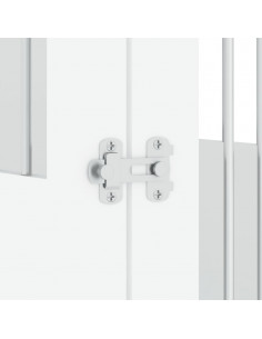 Gabbia Cani da Arredamento Bianca 55x80x68cm Legno Multistrato