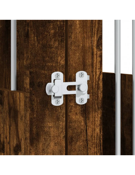 Gabbia Cani da Arredamento Rovere Fumo 64,5x80x71cm Multistrato