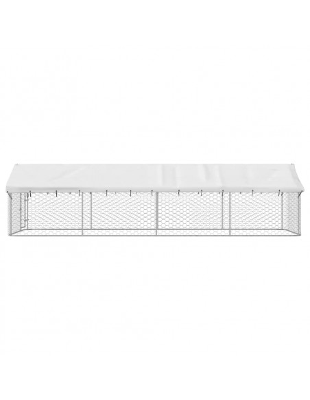 Gabbia per Cani da Esterno con Tetto 600x200x150 cm