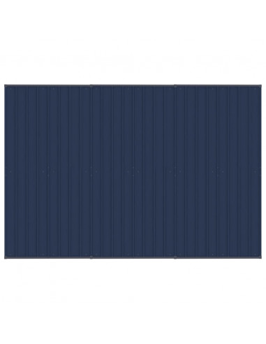 Gabbia per Cani da Esterno con Tetto in Acciaio 5,53 m²