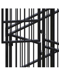 Gabbia per Cani da Esterno in Acciaio 3,69 m² 2