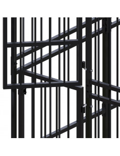 Gabbia per Cani da Esterno in Acciaio 3,69 m² 2