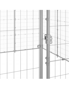 Gabbia per Cani da Esterno in Acciaio Zincato 24,2 m² 2