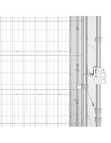 Gabbia per Cani da Esterno in Acciaio Zincato 29,04 m²