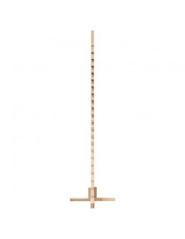Albero di Natale Decorativo in Legno 180 cm Legno Massello Pino