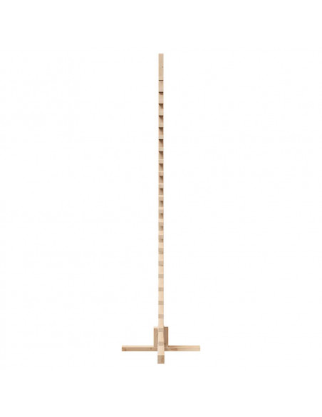 Albero di Natale Decorativo in Legno 180 cm Legno Massello Pino