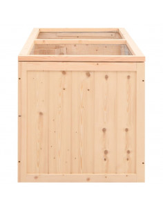 Gabbia per Criceti 104x52x54 cm in Legno Massello di Abete