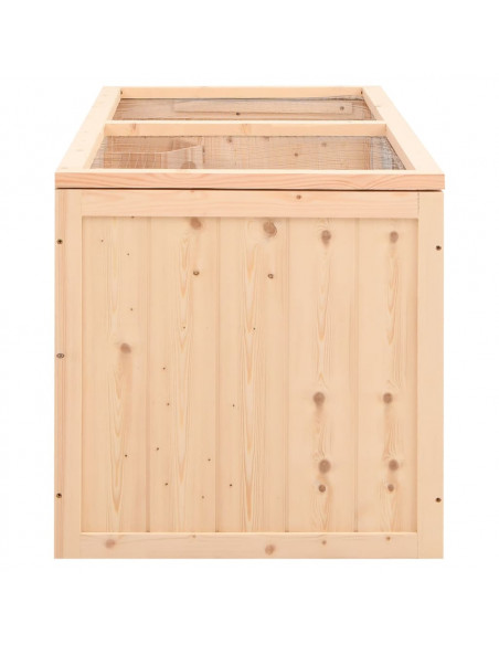 Gabbia per Criceti 104x52x54 cm in Legno Massello di Abete