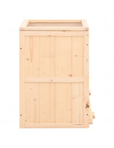 Gabbia per Criceti 81x40x60 cm in Legno Massello di Abete 2