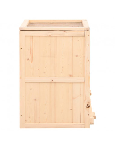 Gabbia per Criceti 81x40x60 cm in Legno Massello di Abete