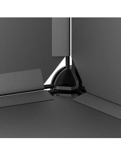 Gabbia per Piccoli Animali Nera 142x74x93 cm in PP e Acciaio