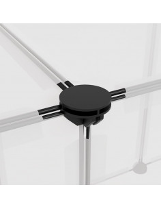 Gabbia per Piccoli Animali Trasparente 143x107x93 cm PP Acciaio