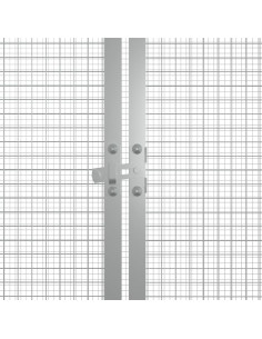Gabbia per Polli Antracite 200x91x100 cm Acciaio Zincato 2