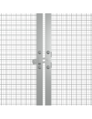 Gabbia per Polli Antracite 200x91x100 cm Acciaio Zincato
