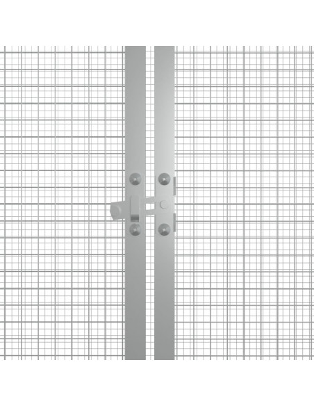 Gabbia per Polli Antracite 200x91x100 cm Acciaio Zincato