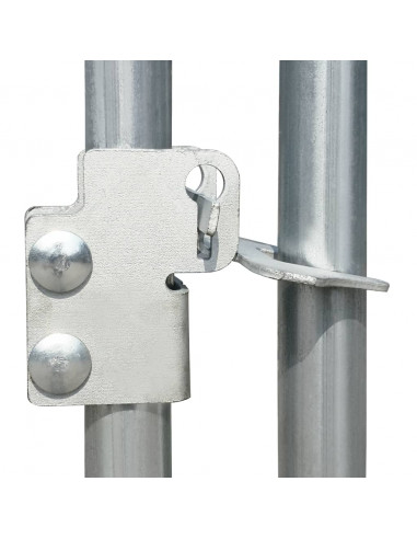 Gabbia per Polli da Esterno 2,75x8x1,92m in Acciaio Zincato