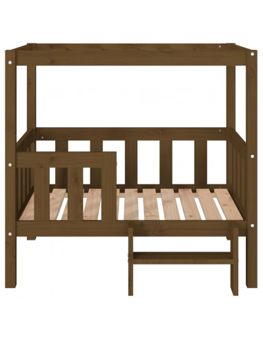 Cuccia per Cani Miele 95,5x73,5x90 cm in Legno Massello di Pino