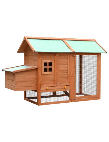 Gabbia per Polli in Legno Massello di Pino e Abete 170x81x110cm