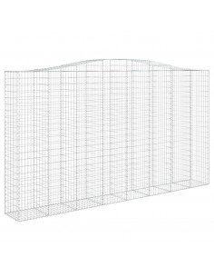 Cesto Gabbione ad Arco 400x50x220/240 cm Ferro Zincato 2