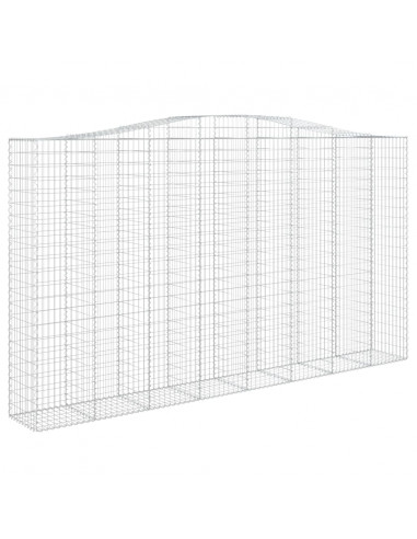 Cesto Gabbione ad Arco 400x50x220/240 cm Ferro Zincato