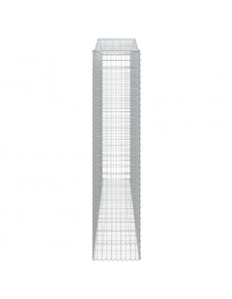 Cesto Gabbione ad Arco 400x50x220/240 cm Ferro Zincato